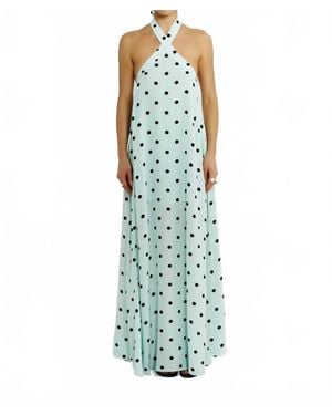 Summi Summi Cross Over Halter Maxi Dress - Green