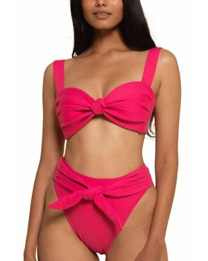 Montce Paula Tie-Up Bikini Bottom - Red