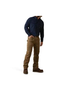 Ariat Rebar Made Tough Venttek Durastretch Shirt - Blue