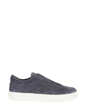 Hogan H668 Slip-On Suede Leather Loafers - Blue
