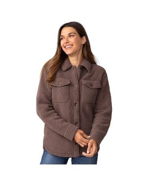 Free Country High Pile Shacket - Brown