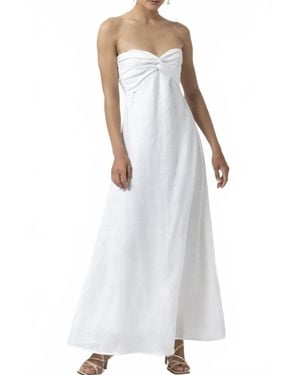 LUSANA Melody Dress - White