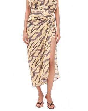 IRO Dacca Midi Skirt - Natural