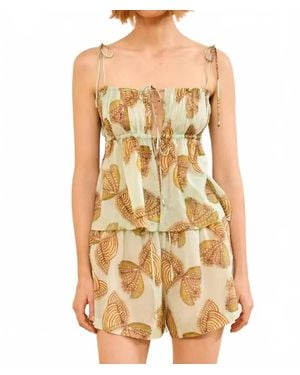 Ulla Johnson Tallulah Coverup Top - Yellow