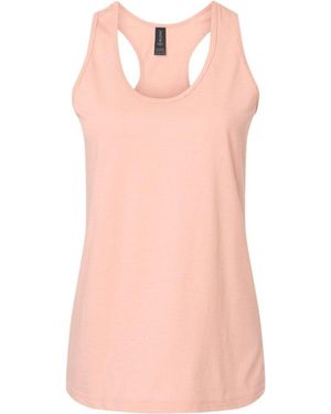 Gildan Softstyle Cvc Racerback Tank Top - Pink