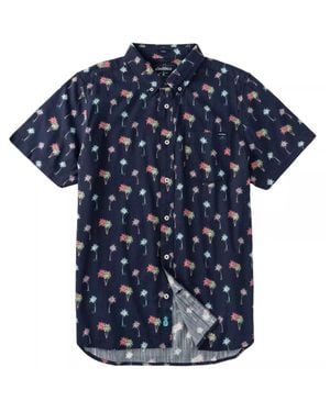 Chubbies Friday Shirt Tropical Stretch Button-Down Dsgl1 9 - Blue