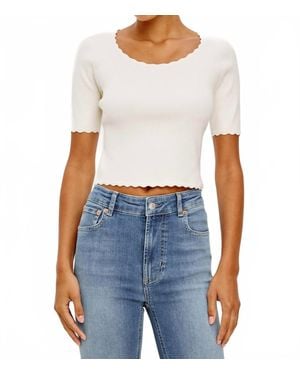 Rails Louanna Short Sleeve Top - White