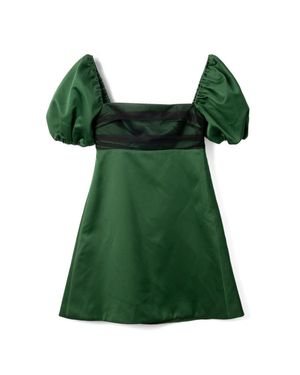 Viktor & Rolf Mini Dress With Square Neckline - Green