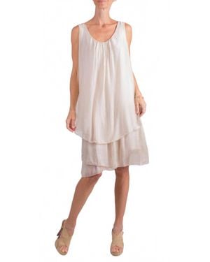 Gigi Moda Agata Silk Midi Dress - Natural
