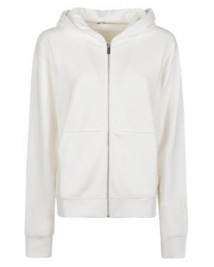 hinnominate Hoodie Full Zip Viscose-Blend Sweatshirt - White