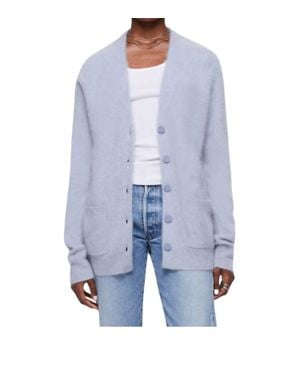 RE/DONE Brushed Cashmere Cardigan - Blue