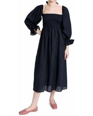 Sleeper Atlanta Linen Dress - Blue