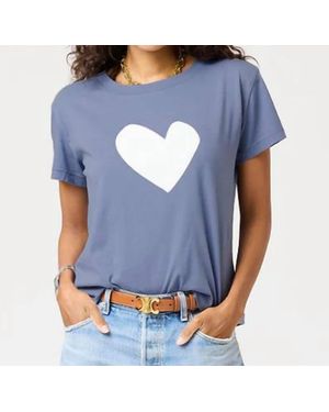 Kerri Rosenthal Suke Imperfect Heart Color Tee's - Blue