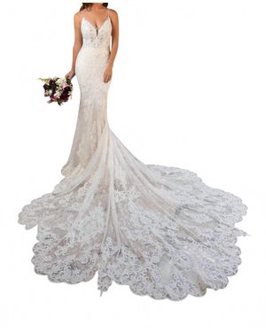 Kitty Chen Couture Karlee Fit And Flare Gown - Gray