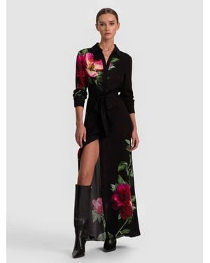 Alice + Olivia Chassidy Maxi Shirt Dress - White
