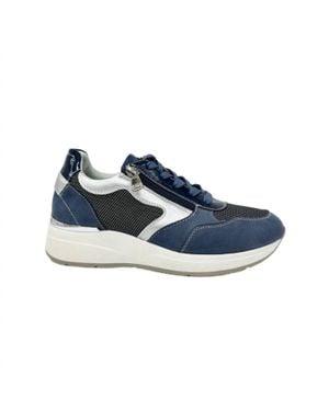 Renato Garini Exe Sex16 Zip W Lace Sneaker - Blue