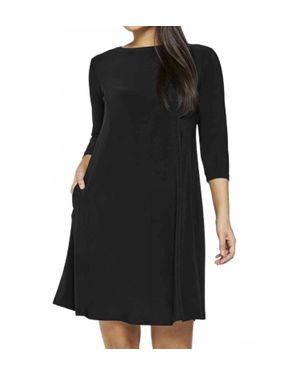 Sympli Short Dress - Black
