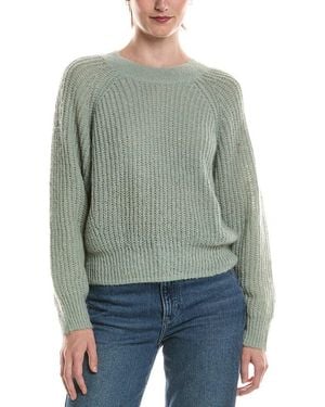 Michael Stars Indra Crewneck Wool-Blend Sweater - Green