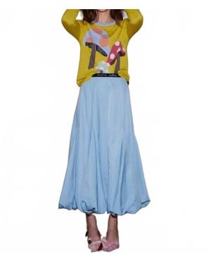 Lingua Franca Donna Bubble Skirt - Blue