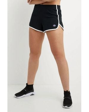 Champion Logo Slim Gym Shorts - Black