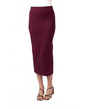 Project Social T Walk Away Shirred Skirt - Purple