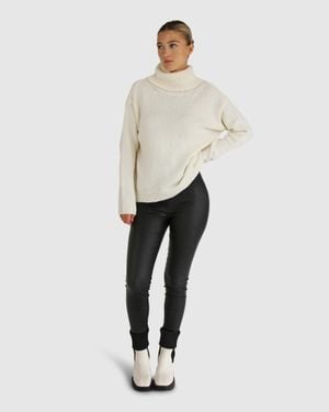Belle & Bloom Right Here Waiting Open Back Knit - White
