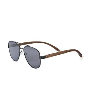 Earth Wood Kotor Polarized Sunglasses - Black