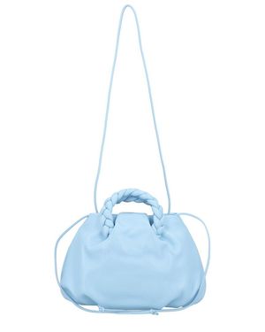Hereu Bombon Leather Top Handle Bag - Blue