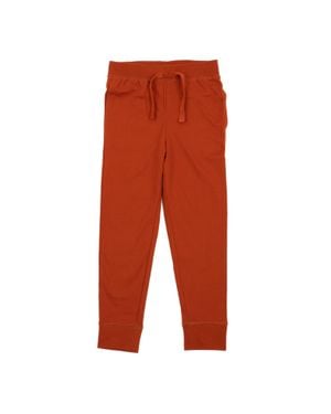 Leveret Kids Drawstring Jogger Pants Boho Solid Color - Orange