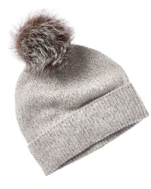 Sofiacashmere Marl Cashmere Hat - Gray