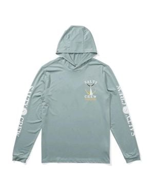 Salty Crew Tailed Sunshirt Mackerel Hooded Pullover Gbo1047 - Blue