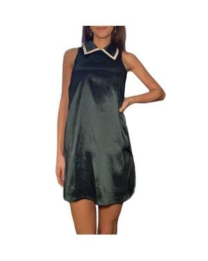 TCEC Sleeveless Collared Dress - Blue