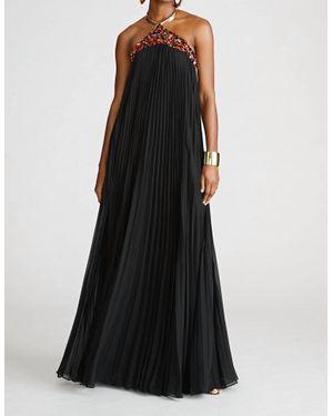 Halston Pythia Gown - Black
