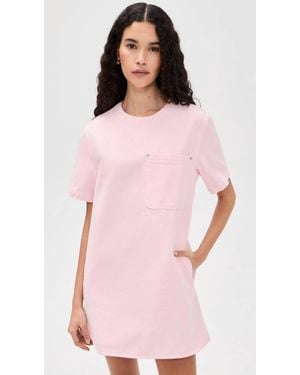 Pistola Remi Denim T Shirt Dress - Pink