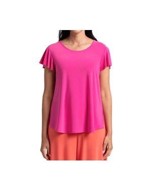 Sympli Flutter Top - Pink