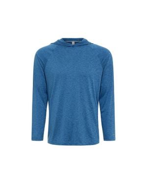 In the Rough New Cationic Yarn Heathered Hoodie Tees - Blue