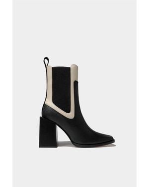 Dante Shoes Leather Ankle Adama Boots - Black