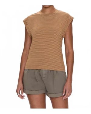 Pistola Olivia Twisted Tee Top - Brown