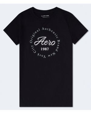 Aéropostale Circle Foil Graphic Tee - Black