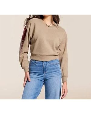 Ariat Tatonka Embroidered V-Neck Sweatshirt - Blue