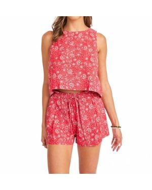 Sadie & Sage Firecracker Top - Red
