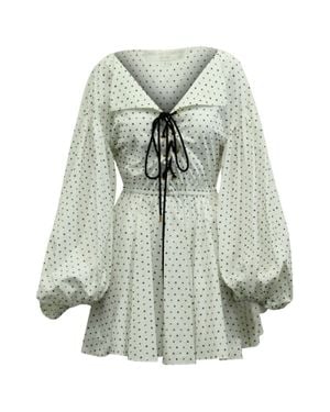 Caroline Constas Olympia Printed Mini Dress - Gray