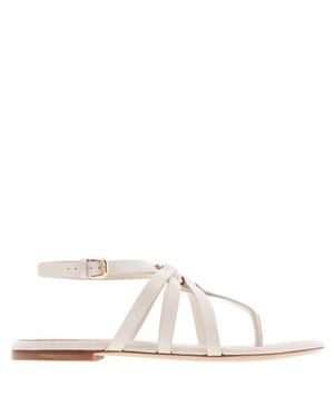Ferragamo Ferragamo Alina Strappy Flat Sandals, Size 7 C - Natural
