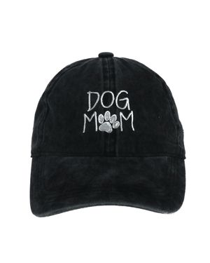 David & Young Dog Mom Embroidered Baseball Cap - Black