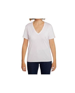 ANONYM APPAREL Romy Slub V-Neck Tee - Black
