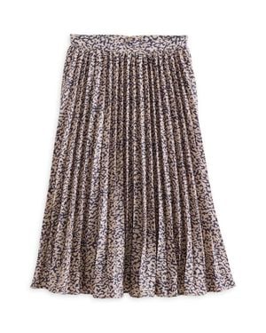 Sugarlips Blossom Pleated Skirt - Brown