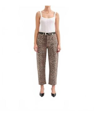 DAZE Westward Barrel Leg Jean - Brown