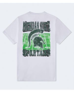 Aéropostale Michigan State Spartans Relaxed Graphic Tee - White