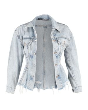 Alexander Wang Sculpted Denim Jacket - Blue