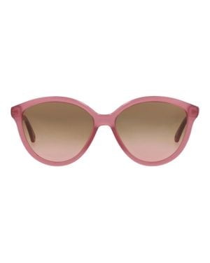 Chloé Round-Frame Bio Acetate Sunglasses - Pink